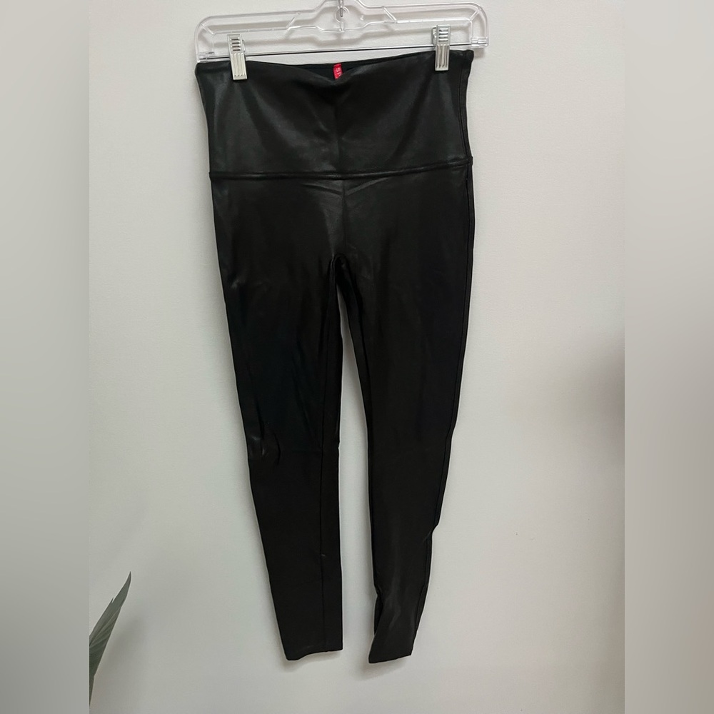 Spanx faux leather tights. Size L. Worn 2-3 times